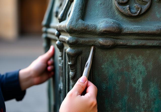 Restauración de monumento histórico de bronce